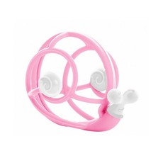 Mombella Rattle Snail Teether - Pink