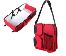Baby Carry & Nappy Bag - Red