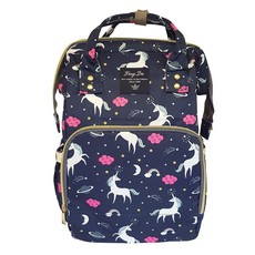 Backpack Nappy Bag - Unicorn Navy