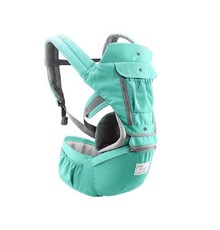 Convertible 3D Breathable Mesh Baby Carrier with Hip Seat - Mint Green