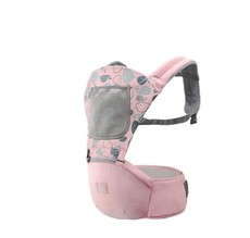 Whale Multifunction Hipseat Baby Carrier,Front and Back - Pink