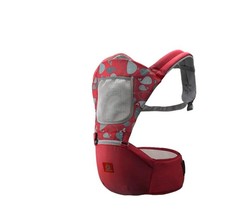 Whale Multifunction Hipseat Baby Carrier, Front & Back - Maroon