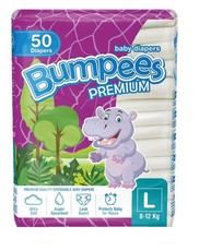 Bumpees Premium Baby Diapers - Large