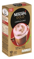 Nescafe Gold - Cappuccino Unsweetened - 10 x 12.5g Sachets