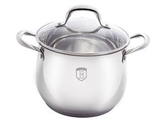 Berlinger Haus 22cm Stainless Steel Stock Pot - Silver Belly