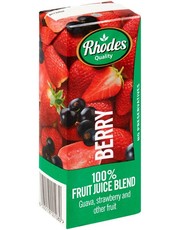 Rhodes 100% Fruit Juice Berry 24 x 200 ML