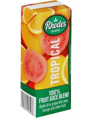 Rhodes 100% Fruit Juice Tropical 24 x 200 ML