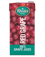 Rhodes 100% Fruit Juice Red Grape 6 x 1 LT
