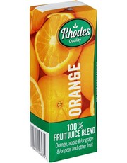 Rhodes 100% Fruit Juice Orange 24 x 200 ML
