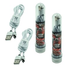 MONSTERSKIN Micro USB Charging & Data Cable (2 Pack) - Silver