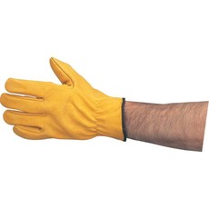 Tuffsafe Yellow Cowhide Lined Drivers Gloves Size 10