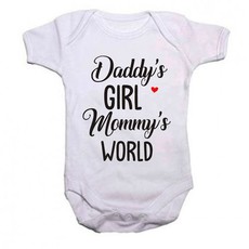 Qtees Africa Daddys girl Mommys world SS baby grow