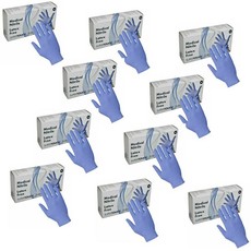 1000x Nitrile Gloves Powder-Free - Size S (Blue, 10 Boxes of 100)