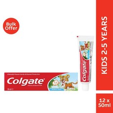 Colgate Kids 2-5 Years Toothpaste Bulk Pack, 12x50ml
