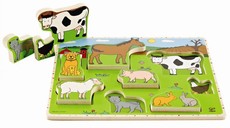 Hape Farm Animals Stand Up Puzzle