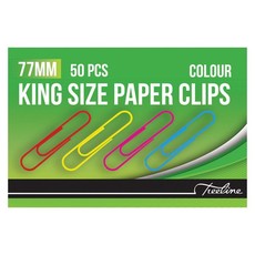 77mm PVC Coated Assorted colour Gemclips 50's