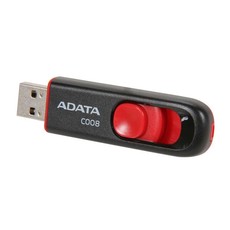 Adata 64GB AC008 USB 2.0 Flash Drive - Black and Red