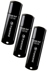 Transcend JetFlash 700 USB 3.0 Flash Drive 32GB 3 pack