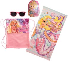 Barbie Fun Beach Towel, Sunnies & Cap Set