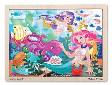Melissa & Doug Mermaid Fantasea Wooden Jigsaw Puzzle - 48 Piece