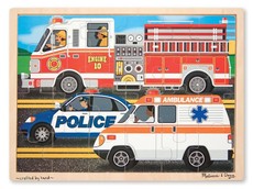 Melissa & Doug To The Rescue Wooden Jigsaw 24 Piece Puzzle