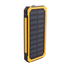 20000mAh Solar Charging External Power Bank- Yellow