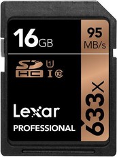 Lexar 16GB Professional 633x SDHC Card