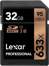 Lexar 32GB 95MB/s Professional 633x SD Card Up