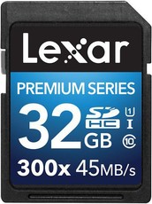 Lexar 32GB Premium SDHC Card Up To 45 MB/s