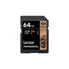 Lexar 64GB 100MB/s SD Professional 667x