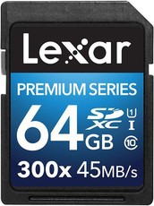 Lexar 64GB Premium SDHC Card Up To 45 MB/s