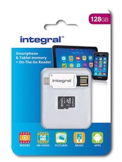 Integral Smartphone and Tablet Micro SDHC/XC 128GB Class 10 UHS-I U1 OTG