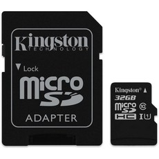 Kingston 32GB microSDHC Canvas Select 80R CL10 UHS-I Card with SD Adapter