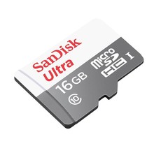 SanDisk 16GB 80 MB/s Ultra Micro UHS-l SDHC C10 Up to 80MB/s