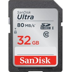 SanDisk 32GB 80 MB/s Ultra SD Card UHS-I SDHC C10