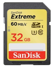 SanDisk 32GB Extreme Class 10 UHS-l SDHC Card