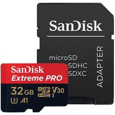 SanDisk 32GB Extreme Pro C10 A1 UHS-I U3 V30 MicroSDHC Card