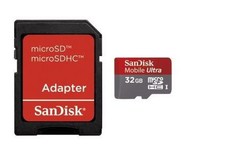 SanDisk Mobile Ultra - Micro SDHC Memory Card with SD Adapter - 32GB - Class 6