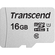 Transcend 300S 16GB MicroSDXC/SDHC Class 10 UHS-I U1 - Without Adaptor