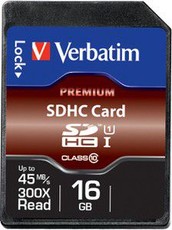 Verbatim 16GB Premium 300x SDHC Card