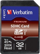 Verbatim 32GB Premium 300x SDHC Card
