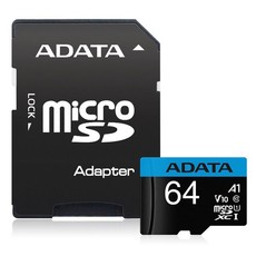 Adata 64GB 100MB/s Micro SDXC UHS-I A1 C10