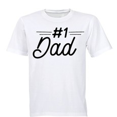 #1 Dad - Adults - T-Shirt - White