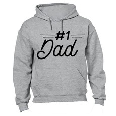 #1 Dad - Hoodie - Grey