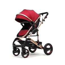 Belecoo Baby Stroller 2 in 1 Child Pram - Red