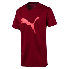 Puma Men's Heather Cat Short Sleeve Running T-Shirt