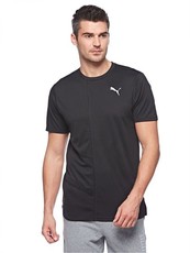 Puma Men's Ignite Short Sleeve Running T-Shirt - Black