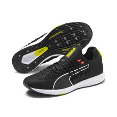 Puma Men's Speed 300 Racer Road Running Shoes - Black/White