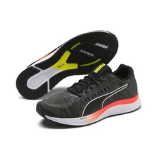 Puma Men's Speed SUTAMINA Road Running Shoes - Black/White