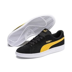 Puma Women's Smash v2 Shoes - Black/Yellow